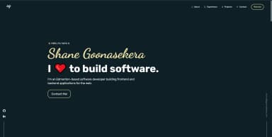 Screenshot of goonasekera.com version 1